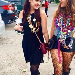 Urban outfitters black racer back dress